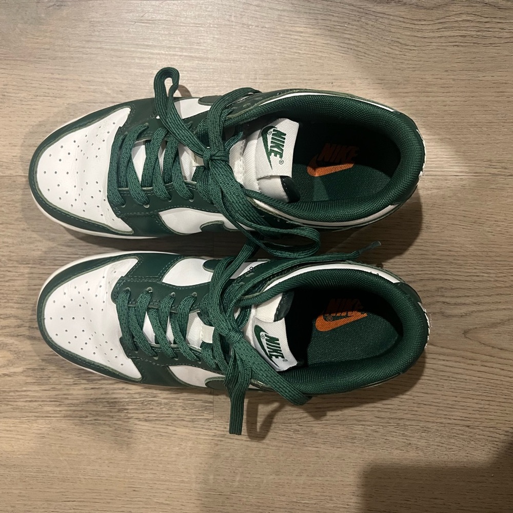 Nike Kids Forest Green and White Sneakers